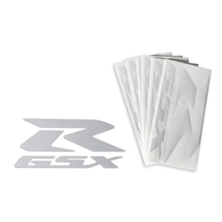 GSX-R Die Cut Decal Reflective White picture