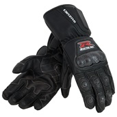 GSX-R Leather Gauntlet Gloves, Black