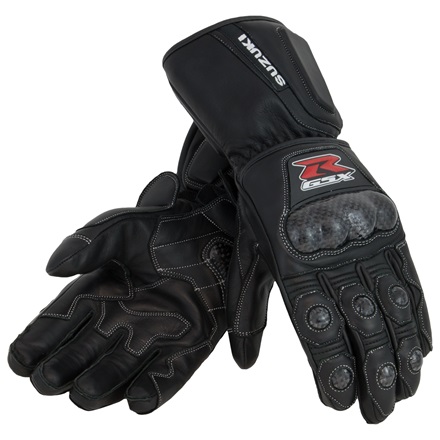 GSX-R Leather Gauntlet Gloves, Black picture