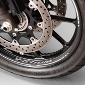 Front Wheel Decal, Grey V-Strom