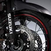 Front Wheel Decal, Red V-Strom