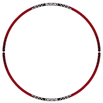 Front Wheel Decal (Red/White V2) picture